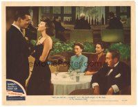 5y494 HUCKSTERS LC #5 '47 Clark Gable & Ava Gardner talk as Deborah Kerr & others watch!
