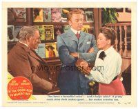 5y512 IN THE GOOD OLD SUMMERTIME LC #2 '49 Van Johnson watching Judy Garland make a sale!