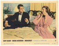 5y518 INDISCREET LC #2 '58 Cary Grant & Ingrid Bergman in bed, directed by Stanley Donen!
