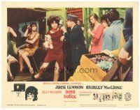 5y526 IRMA LA DOUCE LC #3 '63 Billy Wilder, Jack Lemmon helping prostitute Shirley MacLaine!