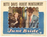 5y539 JUNE BRIDE LC #4 '48 Bette Davis & Robert Montgomery in the happiest hit of their lives!
