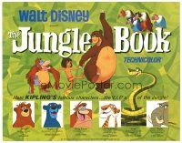 5y078 JUNGLE BOOK TC R78 Walt Disney cartoon classic, great image of Mowgli & friends!