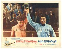 5y542 KID GALAHAD LC #8 '62 image of Elvis Presley boxing & winning in ring!