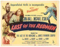 5y085 LAST OF THE REDMEN TC '47 Jon Hall, Evelyn Ankers, adapted from The Last of the Mohicans!