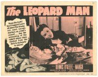 5y573 LEOPARD MAN LC #2 R52 Jacques Tourneur, pretty Margo as victim of a strange killer!