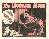 5y574 LEOPARD MAN LC #6 R52 Jacques Tourneur directed crime thriller, victims of a strange killer!