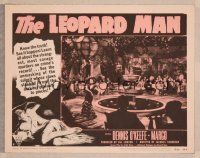 5y575 LEOPARD MAN LC #7 R52 Jacques Tourneur, Margo in musical number!