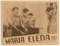 5y613 MARIA ELENA Spanish/U.S. LC '35 border art of sexy Carmen Guerroro, barechested sailors on ship!