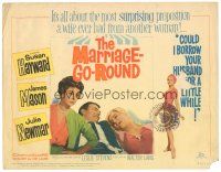 5y089 MARRIAGE-GO-ROUND TC '60 Julie Newmar wants to borrow Susan Hayward's husband James Mason!