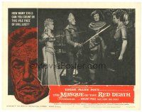 5y619 MASQUE OF THE RED DEATH LC #7 '64 Vincent Price, Hazel Court, directed by Roger Corman!