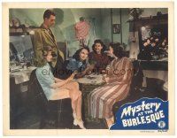 5y643 MURDER AT THE WINDMILL LC #5 '50 Garry Marsh watches four sexy girls playing cards!