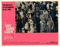 5y653 MY FAIR LADY LC #6 R69 classic scene of Audrey Hepburn & Rex Harrison at the races!