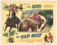 5y674 OLD WEST LC #5 '52 Gene Autry rides Champion, busts broncs & knocks out bullies!
