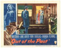 5y687 OUT OF THE PAST LC #5 R53 Robert Mitchum & Jane Greer are tracked down after running away!