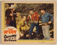 5y689 OUTLAWS OF THE RIO GRANDE LC '41 Tim McCoy & Ralph Peters taking gun from Charles King!