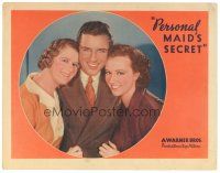 5y704 PERSONAL MAID'S SECRET LC '35 Margaret Lindsay, Warren Hull and Ruth Donnelly!