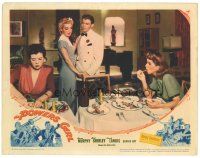 5y724 POWERS GIRL LC '42 sexy Anne Shirley and Dennis Day watch women eating!