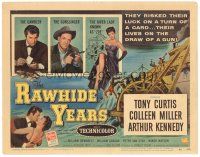 5y109 RAWHIDE YEARS TC '55 poker playing Tony Curtis + sexy Colleen Miller & Arthur Kennedy!