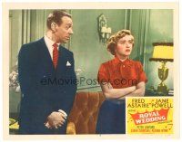 5y777 ROYAL WEDDING LC #7 '51 close up of Fred Astaire looking at annoyed Jane Powell!
