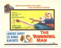 5y115 RUNNING MAN TC '63 Carol Reed, time is running out for Laurence Harvey & Lee Remick!