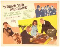5y118 SCOTLAND YARD INVESTIGATOR TC '45 Erich Von Stroheim, English detective Sir Aubrey Smith!
