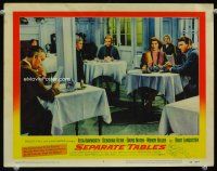 5y794 SEPARATE TABLES LC #2 '58 Burt Lancaster & Rita Hayworth being watched by David Niven!