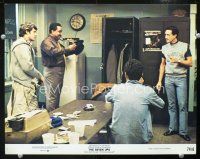 5y801 SEVEN-UPS color 11x14 #5 '74 Roy Scheider and other cops joke around, story of police elites!