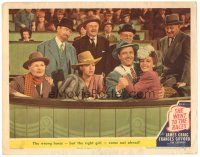 5y805 SHE WENT TO THE RACES LC #7 '45 James Craig, Ava Gardner, Frances Gifford, horse racing!