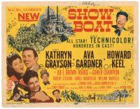 5y123 SHOW BOAT TC '51 Kathryn Grayson, Howard Keel, Kern & Hammerstein musical!