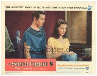 5y811 SILVER CHALICE LC #1 '55 cool image of Paul Newman in his notorious 1st movie, Pier Angeli!