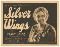 5y125 SILVER WINGS TC '22 John Ford billed as Jack, close portrait of Mary Carr!