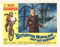 5y815 SITUATION HOPELESS-BUT NOT SERIOUS LC #3 '65 image of Alec Guinness w/sad tree!