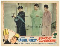 5y834 SONS OF THE DESERT LC R45 cop takes Stan Laurel & Oliver Hardy to face the music from wives!