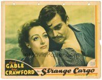 5y849 STRANGE CARGO LC '40 cool portrait of Clark Gable & pretty Joan Crawford!