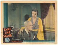5y870 TAKE THE STAND LC '34 Gail Patrick tries to comfort Berton Churchill in murder melodrama!