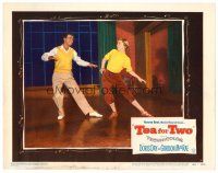 5y875 TEA FOR TWO LC #7 '50 image of pretty Doris Day & Gene Nelson rehearsing!