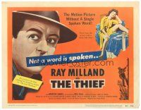 5y134 THIEF TC '52 Ray Milland & Rita Gam filmed entirely without any dialogue!