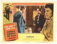 5y899 THREE HOURS TO KILL LC '54 cool image of Whit Bissell looking at Dana Andrews in mirror!