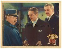 5y903 THUNDER IN THE NIGHT LC '35 Edmund Lowe & other man talking to Russell Hicks!