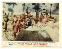 5y912 TIME MACHINE LC #7 '60 H.G. Wells, George Pal, Rod Taylor, morlocks trapped by fire!