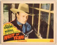5y957 WEST OF TEXAS LC '43 cool image of Texas Ranger Dave Tex O'Brien!