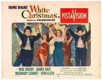 5y971 WHITE CHRISTMAS LC '54 Bing Crosby & Danny Kaye on stage dancing with Rosemary Clooney!