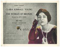 5y156 WOMAN OF BRONZE TC '23 close up Clara Kimball Young, directed by King Vidor
