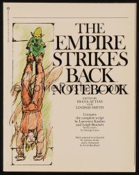 6b180 EMPIRE STRIKES BACK softcover book '80 great sketches & complete script, notebook!