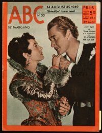 6b498 ABC Dutch magazine August 14, 1949 Errol Flynn & Viveca Lindfors in Adventures of Don Juan