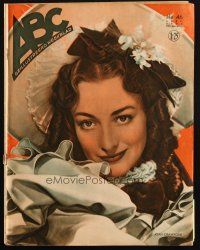 6b489 ABC Dutch magazine December 6, 1936 great cover portrait of Joan Crawford!