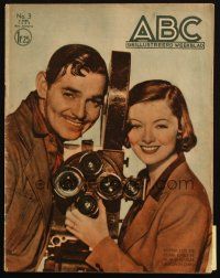 6b491 ABC Dutch magazine February 5, 1939 Clark Gable & Myrna Loy in Too Hot to Handle!