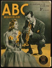 6b493 ABC Dutch magazine June 23, 1946 June Allyson with Harry James playing trumpet!