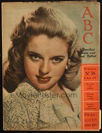 6b505 ABC Dutch magazine September 16, 1951 great portrait of sexy seducive Diana Dors!