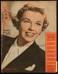 6b504 ABC Dutch magazine September 2, 1951 great smiling portrait of pretty Doris Day!